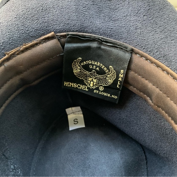 HENSCHEL Civil War Leather Officiers Hat Black - Picture 3 of 5